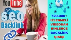 YOUTUBE Üzerinden 749.000 İzlenmeli Videodan Backlink Çalışması